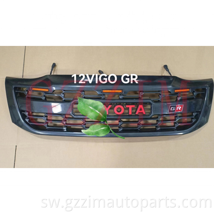 ABS Plastic Front Grille LED Middle Grille Used For Hilux Vigo 2012